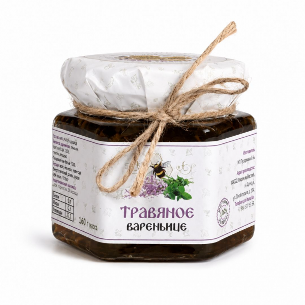 Варенье "Травяное вареньице" 160г 