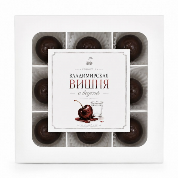 Конфеты "Владимирская вишня в водке" 120г 