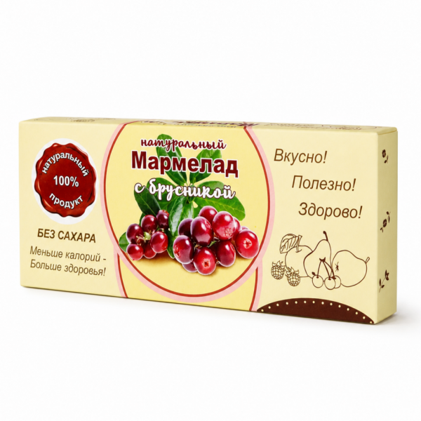 Мармелад натуральный "Брусника" 140г 