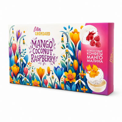 Конфеты "Кокос, манго, малина" 126г