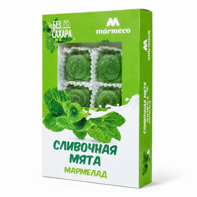 Мармелад без сахара "Сливочная мята" 180г