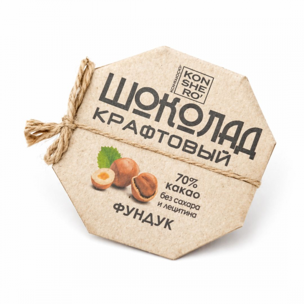 Шоколад ремесленный "Фундук" 80г 