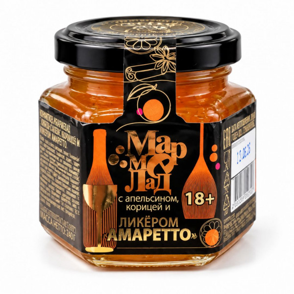 Мармелад "Амаретто" апельсин и корица 130г 