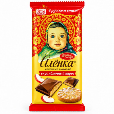 Шоколад "Алёнка" печенье и корица 87г