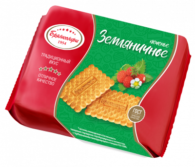 Печенье сахарное "Земляника" 24г