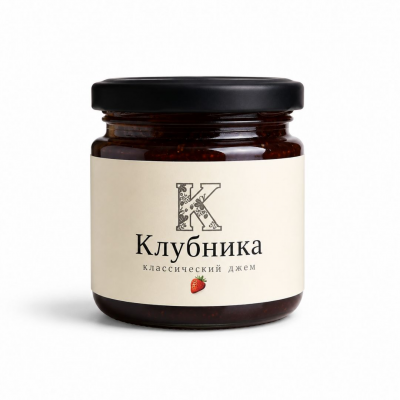 Джем "Русский лес" клубника 220г
